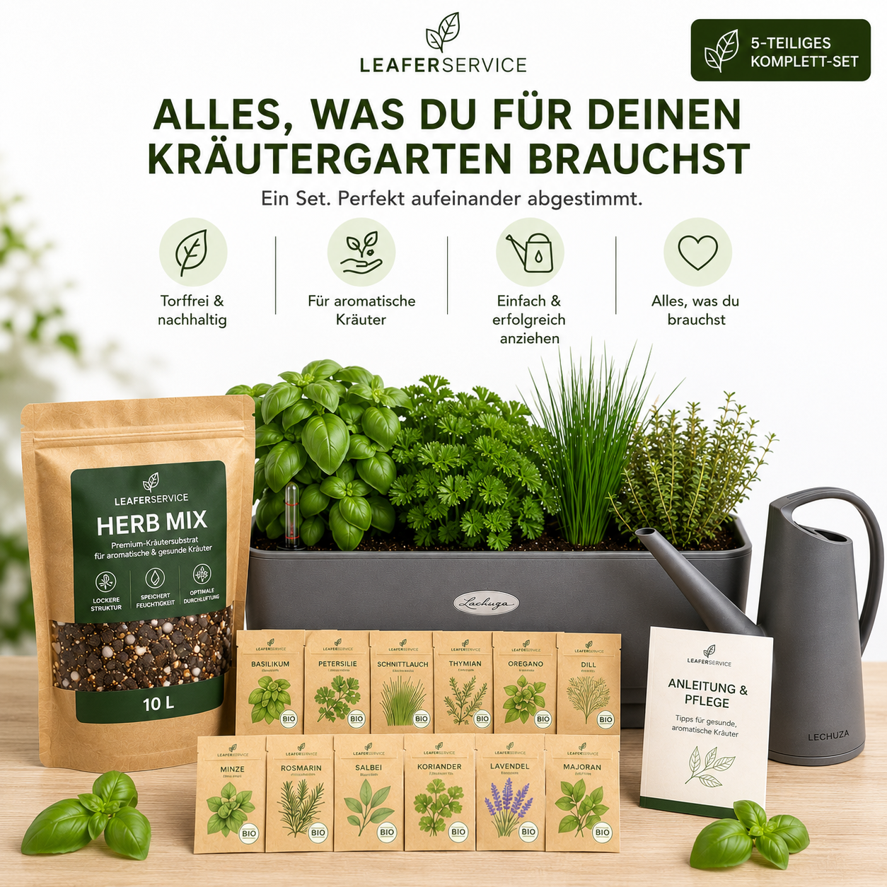 DIY Kräuter Anzucht Bundle - smartes Microgreening