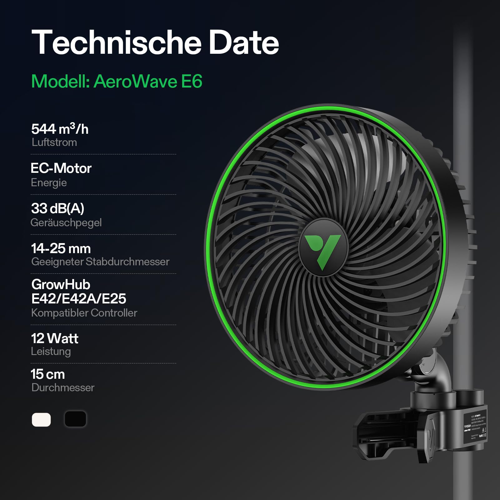 VIVOSUN E6 Gen2 Grow Ventilator