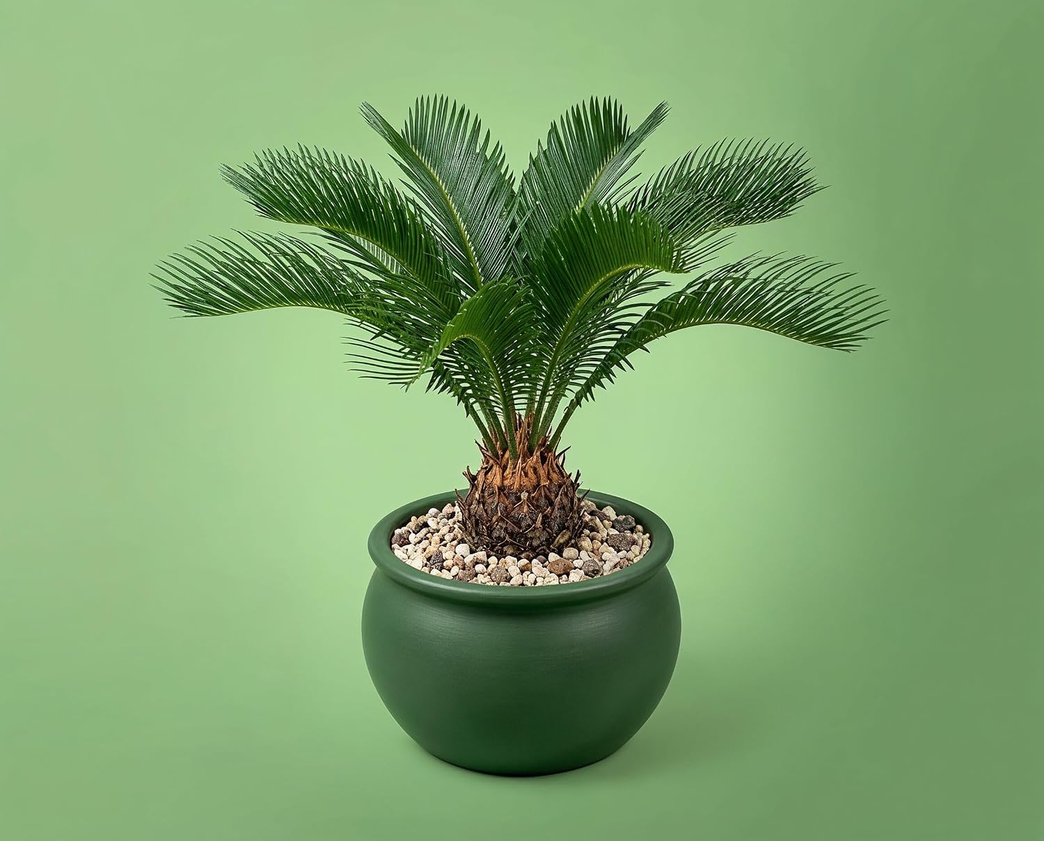 Cycas revoluta Palmfarn - Urzeitpflanze mit palmenartiger Blattkrone